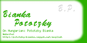 bianka pototzky business card